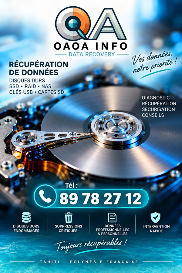 OaOa Informatique - Récuperation de données